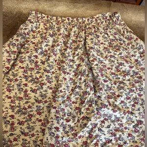 Vintage floral plus size skirt